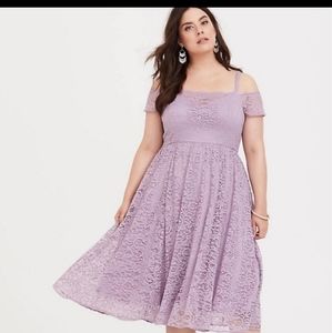 Purple lace torrid dress